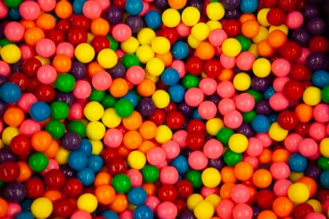 Multi colored gumballs 스톡 사진