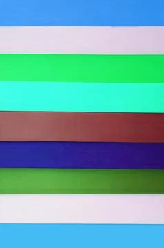 Multi-colored horizontal stripes pattern wooden wall for abstract background 库存照片