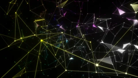 A multi-colored hurricane.Abstract animation. Business background. Particle Stock Footage 102525702