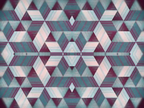Multi colored hypnotic background. 3d rendering kaleidoscopic striped design Stock Illustration