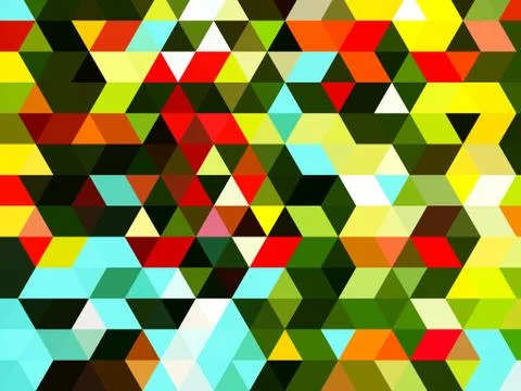 Multi-colored illustration of designing of squares, rectangles and triangles Illustrazione stock