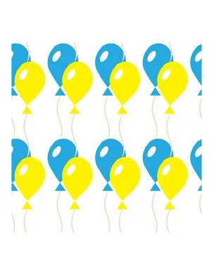 Multi-colored inflatable balls. Seamless pattern. Stock Illustration