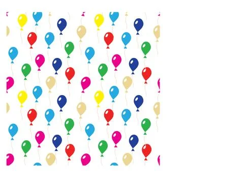 Multi-colored inflatable balls. Seamless pattern. Stock Illustration