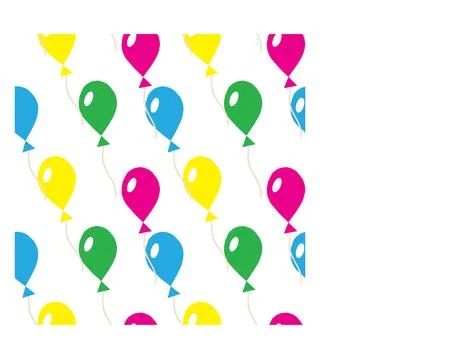 Multi-colored inflatable balls. Seamless pattern. Stock Illustration