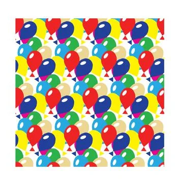Multi-colored inflatable balls. Seamless pattern. Stock Illustration