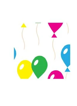 Multi-colored inflatable balls. Seamless pattern. Stock Illustration