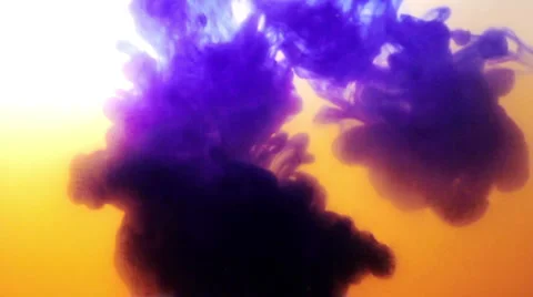 Multi-colored ink in the water Stock Footage 996279