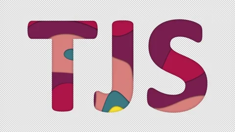 Multi-colored inscription ISO code currency TJS with colored spots floating Video stock 238631097