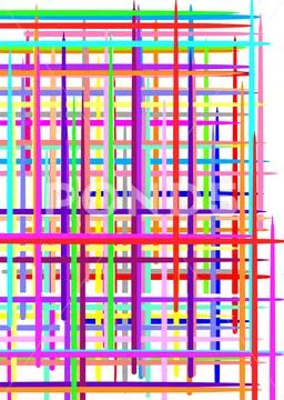 Multi-colored intersecting lines Ilustração Stock