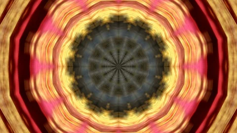 The multi-colored kaleidoscope is rapidly changing, pulsating Stock Footage 129800549