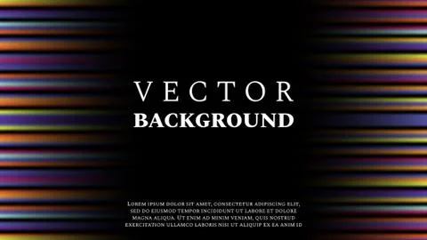 Multi-colored light strips with space for text. Abstract background. Vector Stock Illustration