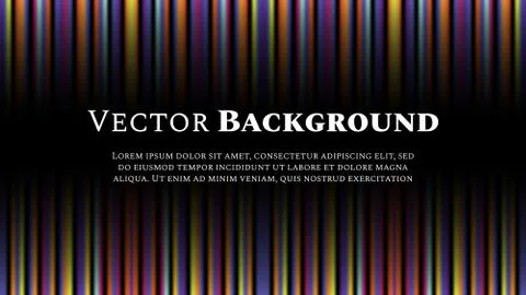 Multi-colored light strips with space for text. Abstract vector background. Stock Illustration