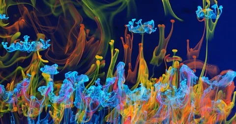 Multi Colored Liquid Pan-1 Stock-Footage 124603651