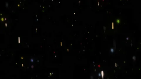 Multi colored magical sparkling particles, dusts, glittering lights Stock Footage 237896914