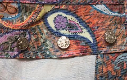 Multi-colored material texture and background. Stock Photos