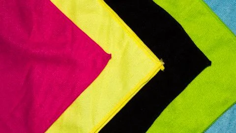 Multi colored microfiber fabric.Colored microfiber background.Background of colo Stock Photos