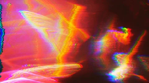 Multi-colored mixture of different hues. Bad tv, glitch error. Stock Footage 106689810