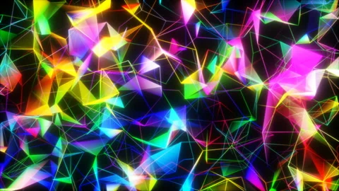 Multi-colored mosaic.Abstract background . Seamless loop. Stock Footage 100674978