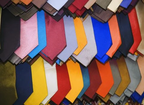 Multi-Colored Neck Ties Foto stock