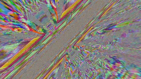 Multi-colored neon sci-fi trendy shimmering particle background. Vídeos de archivo 111586241