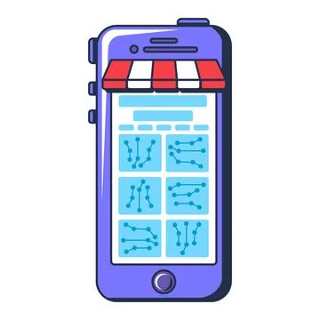 Multi Colored NFT Collection For Mobile Icon Stock Illustration