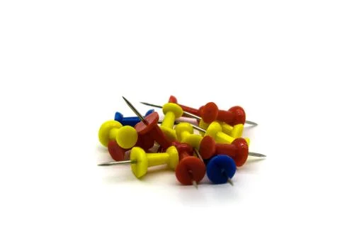 Multi-colored office buttons Stock Photos