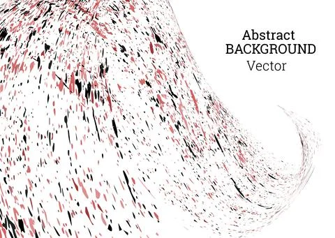 Multi-colored paint splashes, strokes, dust particles, litter blown by the wi Stock Illustration