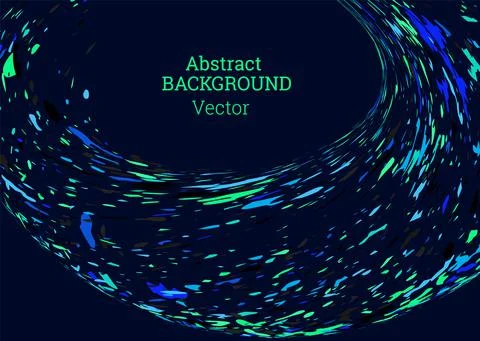 Multi-colored paint splashes, strokes, dust particles, litter blown by the wi Stock Illustration