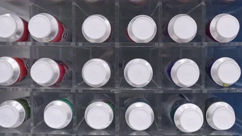 Multi colored paints in tubes close up on a stand in a store Video stock 213650014