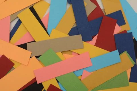 Multi Colored Paper Cards with copy space Foto stock
