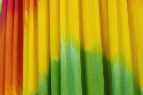 Multi-colored pareos on display Fotos de archivo