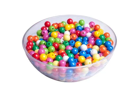 Multi colored pearls Stock Photos