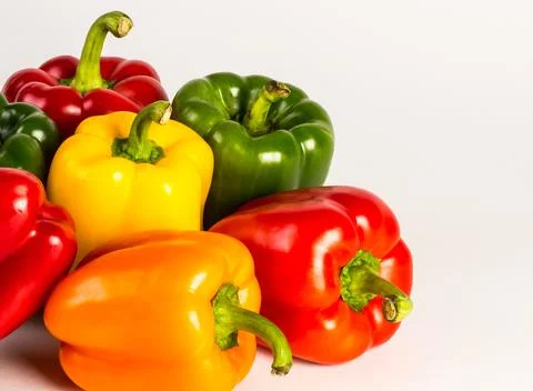 Multi Colored Peppers Foto stock