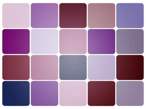 Multi-colored photo overlay mosaic 5 x 4 squares Stock Illustration