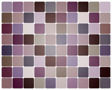 Multi-colored photo overlay mosaic 10 x 8 squares Stock Illustration