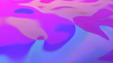 A multi-colored plane is deformed by different waves. Abstract animated backgrou Stock-Footage 123052769