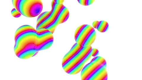 Multi-colored plastic figure. Seamless loop. Stock Footage 144545334