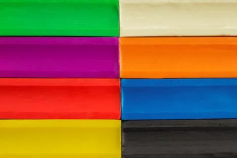 Multi-colored plasticine background Stock Photos