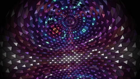 Multi-colored plexus. The dome of the shimmering pattern. Spherical abstract 스톡 동영상 155755151