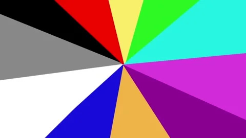 Multi-Colored Radial Pinwheel Rotating Animation Stock Footage 330516663