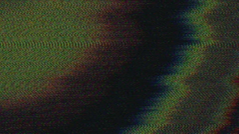 Multi-colored rainbow effect cyberpunk elegant holographic bad signal old TV Stock-Footage 150338486