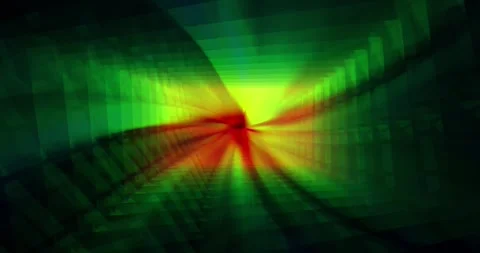 Multi-colored rays of light are refracted in many planes Stock Footage 247131987