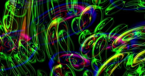 Multi-colored rays of light bend and twist Stock Footage 249743670