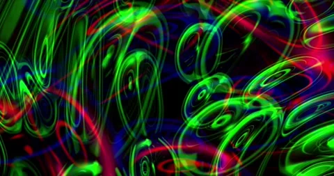 Multi-colored rays of light bend and twist Stock Footage 249743690
