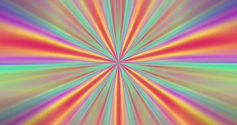 Multi-colored rays of light emanate from the center of the frame and shimmer Stock Footage 242586639