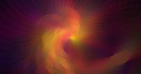 Multi-colored rays of light move and intertwine on a dark background Stock Footage 247393271