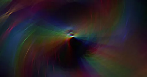 Multi-colored rays of light twist and flicker in 3D Stock Footage 249743567