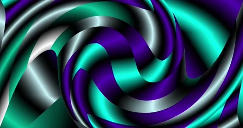 Multi-colored ribbons are twisted in a spiral. A loop. B roll Stock Footage 164909011