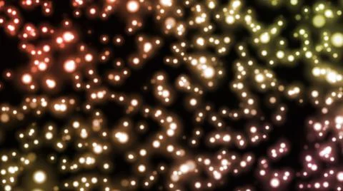 Multi-colored round glare, with blur and glow, joyful, bright, Christmas mood Stock-Illustration