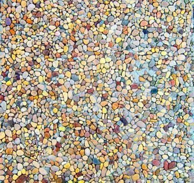Multi Colored Rounded Pebbles Background Stock Photos